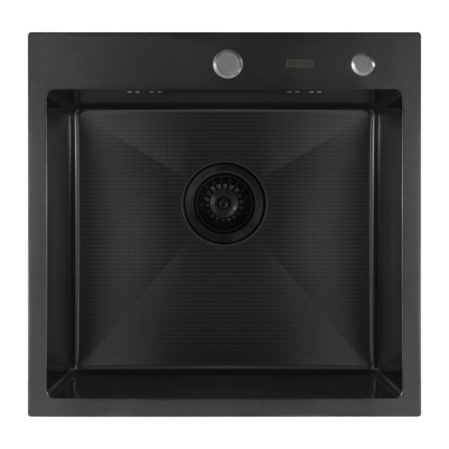 Мойка кухонная Arfeka Eco AR 500*500 black PVD NANO decor