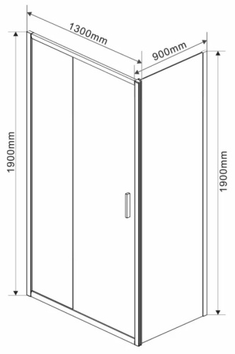 Душевой уголок Vincea Garda VSR-1G9013CH