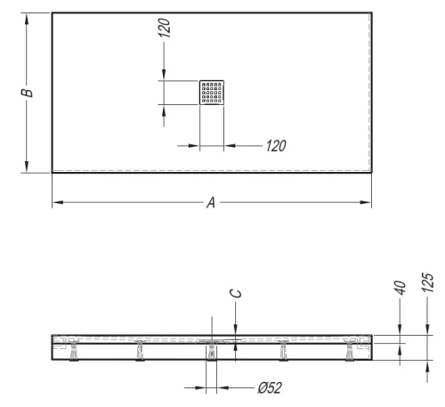Душевой поддон Kolpa-san Lavolta 160x90 Kerrock 109 white 561080