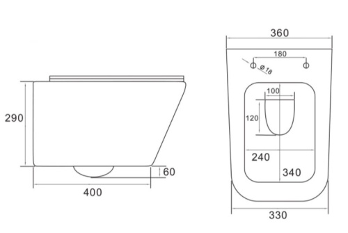Унитаз подвесной Vincea Q-Line VT1-12