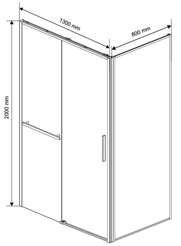 Душевой уголок Vincea Slim Soft VSR-1SS8013CL