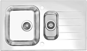 Мойка для кухни Alveus GLASSIX 20 RAL9005-90 (белый цвет) 860x500 1100016