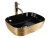 Умывальник Rea Belinda gold brush black U8780