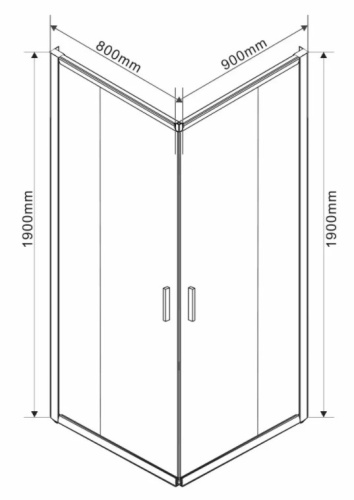 Душевой уголок Vincea Garda VSS-1G8090CH