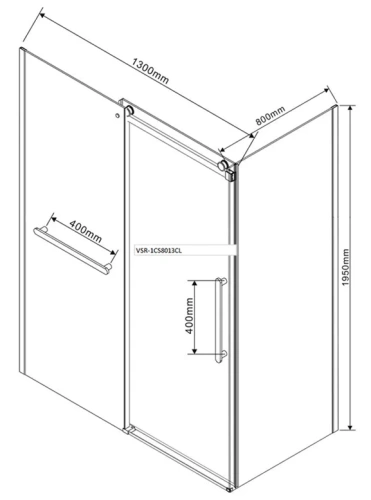 Душевой уголок Vincea Como Soft VSR-1CS8013CLB