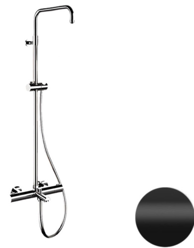 Душевая система Remer Elegance EQ34ASSDNO, черный матовый