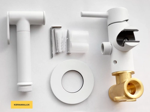 Гигиенический душ CeramaLux KRS/005 белый матовый Гигиенический душ CeramaLux KRS/005 белый матовый