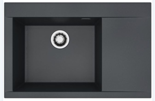 Мойка для кухни Alveus PURE-G 70L Algranit DEEP BLACK-A90 790x520x198 1149304