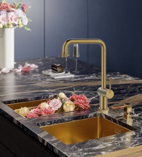 Смеситель для кухни Alveus FLORA BRONZE 1150764