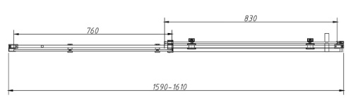 Душевой уголок Vincea Como-N VSR-4CN1016CLB