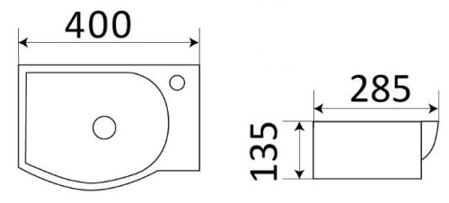 Умывальник CeramaLux 78404L