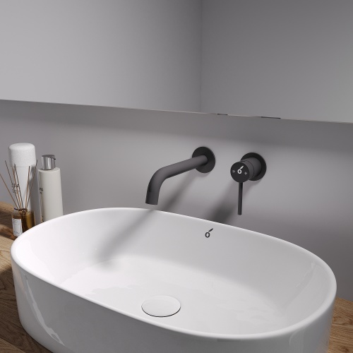 Гигиенический душ со смесителем Oliveeka OL-829902+88869017-MB, черный матовый