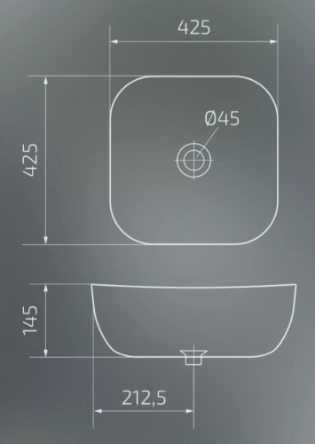 Умывальник Gid Mnc545