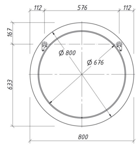 Зеркало Caprigo Valletta 80 35330-112.000.00.05