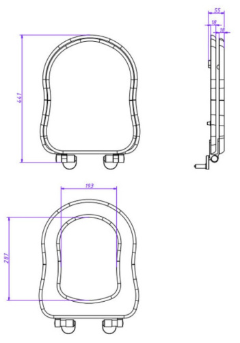 Сиденье для унитаза Caprigo Borgo KFm-BB-B041