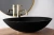 Умывальник Rea Della black matt U0274