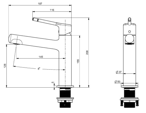Смеситель для раковины Vincea Feerie VBF-5FE1CH, хром
