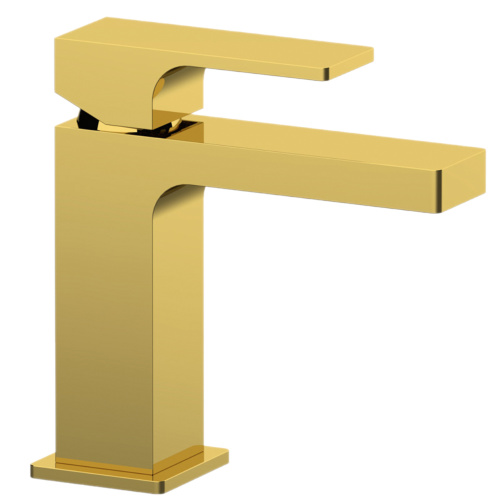 Смеситель для раковины Remer Absolute AU12DO, золото глянцевое