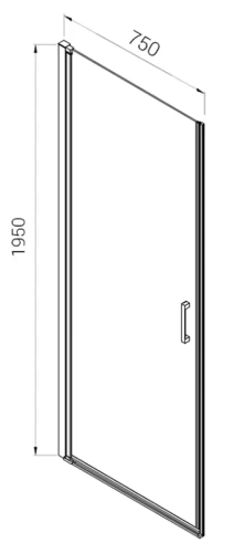 Душевая дверь Vincea Alpha VDP-3AL750CL