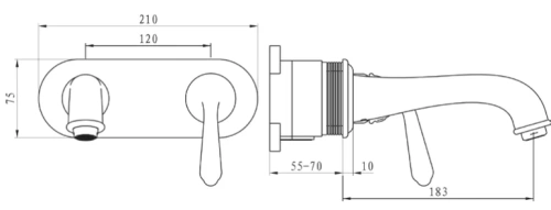 Смеситель для умывальника Vivi Felice 0535 BRONZO