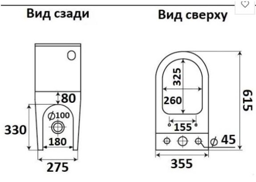 Унитаз напольный CeramaLux 2179-1