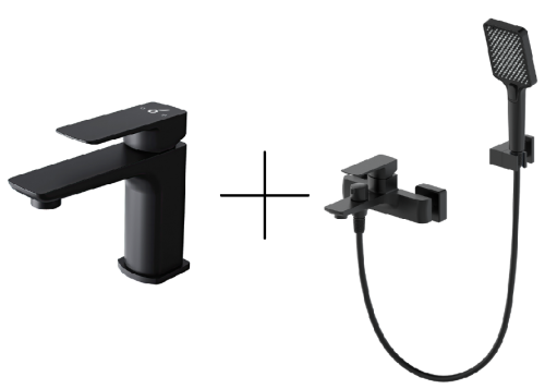 Душевая система для ванны со смесителем Oliveeka OL-639003A+139003-MB