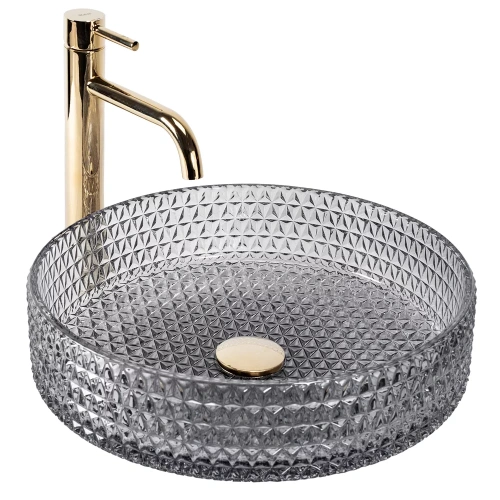 Умывальник Rea Cristal 39 Grey U8880