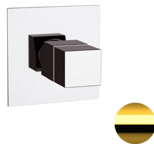 Смеситель для душа Remer Q-Elegance QT30DO, золото глянцевое