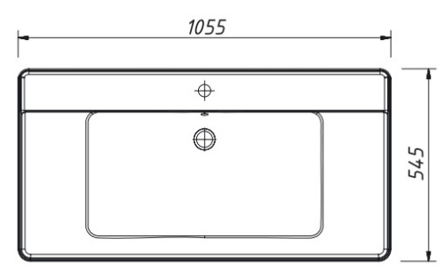 Тумба напольная Caprigo Jersey 105 34314-SF028