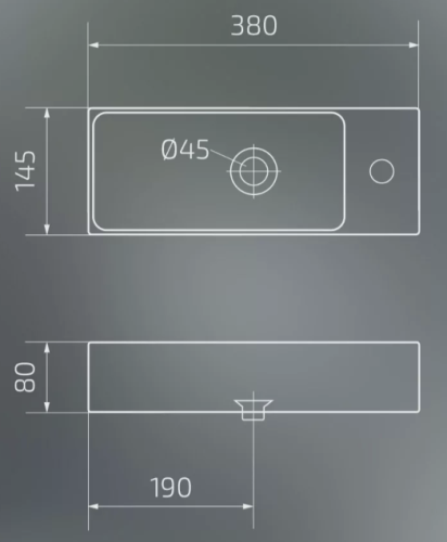Умывальник Gid N9271L
