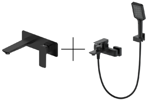 Душевая система для ванны со смесителем Oliveeka OL-639003A+869003-MB