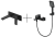 Душевая система для ванны со смесителем Oliveeka OL-639003A+869003-MB