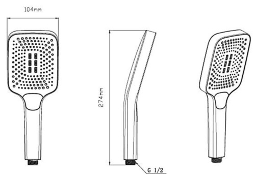 Душевая система Vincea VSFW-422T1BG