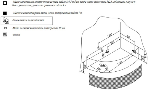 Ванна акриловая Kolpa-San Calando 160x90 L