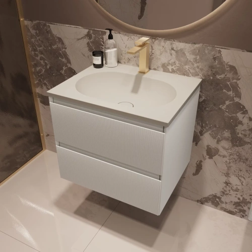 Тумба подвесная Vincea Welle 600 M.White Soft-touch VMC-2WL600MW