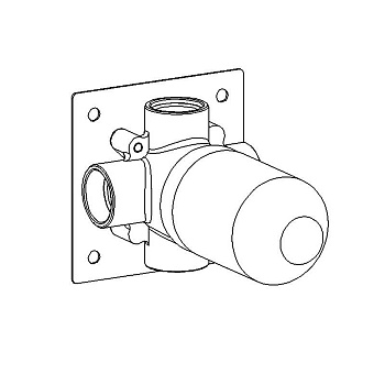Дивертор на 2 потока воды Carimali W21801CR