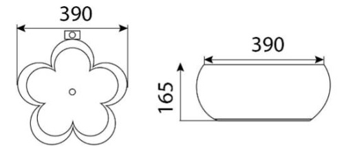 Умывальник CeramaLux 9078