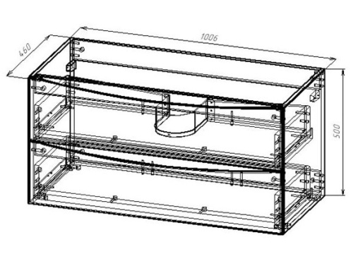 Тумба подвесная Vincea Mia 1000 G.White VMC-2MC100GW