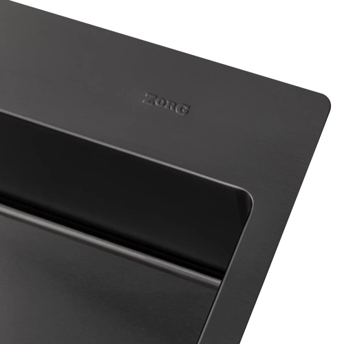 Мойка кухонная Zorg ZRN 5055 premium PVD Gunblack