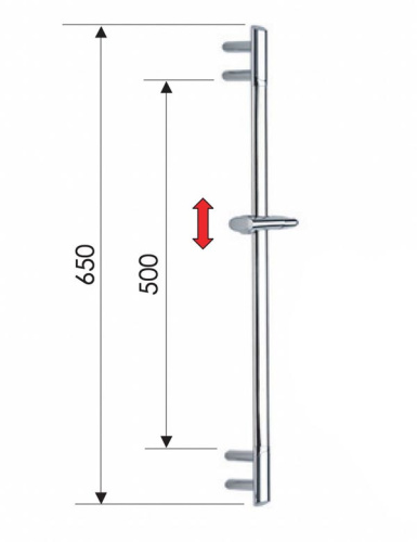 Душевая стойка 65 см Remer 317V