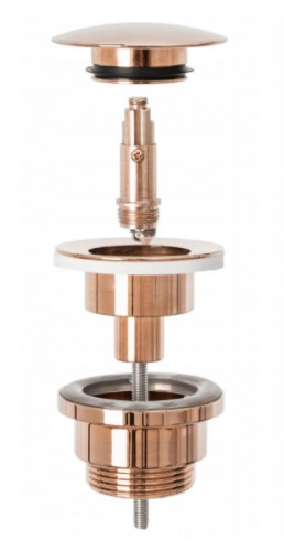 Донный клапан для раковины Rea Rose Gold A533A универсальный