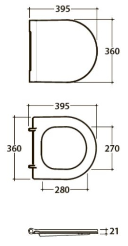 Сиденье с системой soft close Globo Forty3 FOR22BI