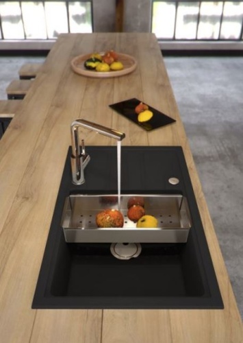 Мойка для кухни Alveus INTERMEZZO 130 Granital DEEP BLACK-G90 780x480x200 1149117