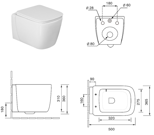 Комплект Oliveeka инсталляция OL-MQ-003 с унитазом OL-G1 и кнопкой OL-R22-BN