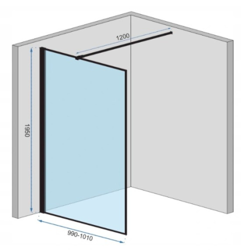 Душевая стенка Rea Bler 100 K7634