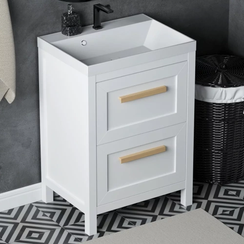 Тумба напольная Vela Фаворит массив 60Н (белый) TU67103