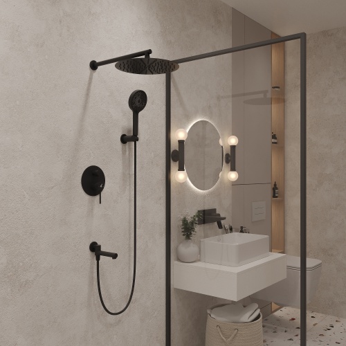 Душевая система Oliveeka OL-939017-MB