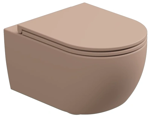 Унитаз подвесной GSG Ceramic Design Like LKWCSOECBI000/032, White/Cipria Matt