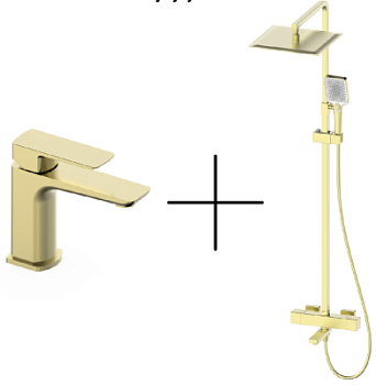 Душевая стойка со смесителем Oliveeka OL-739901+139003-BG