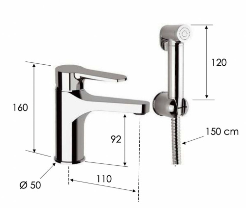 Смеситель для раковины Remer Winner W10SHW